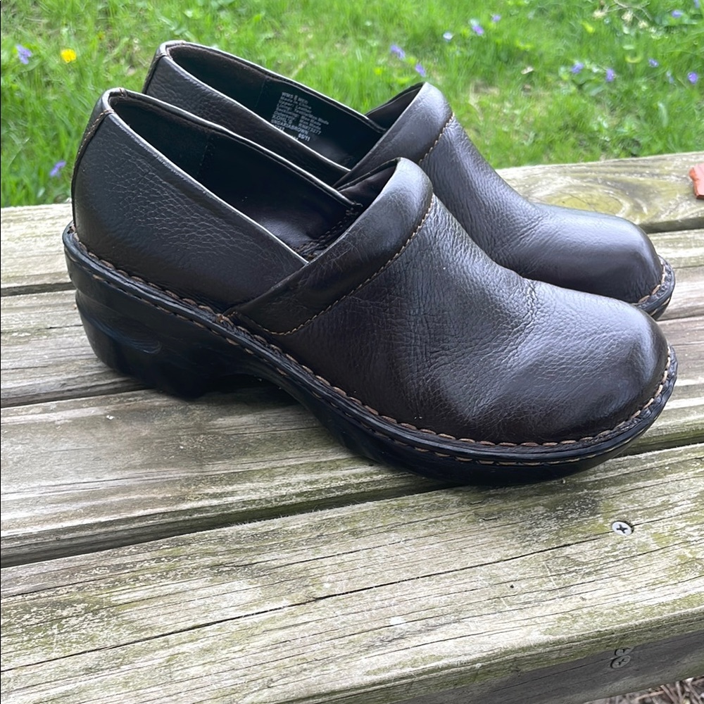 Sonoma Brown Leather Mules & Clogs